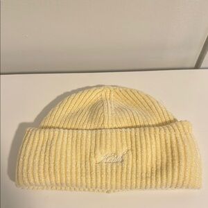 Kith Soft Yellow Ribbed Beanie